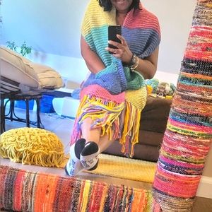 KNITbyCARLA. Oversized Scarfs with Pockets....Coming soon in a variety of colors